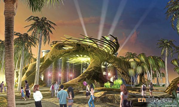 迪拜Marvel主题公园概念设计图