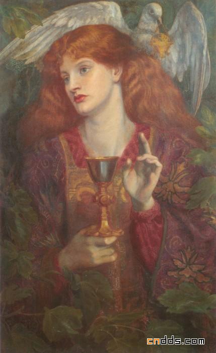 拉斐尔前派画家“罗塞蒂”油画作品