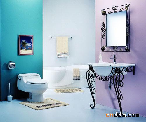 卫生间设计：七彩卫浴间