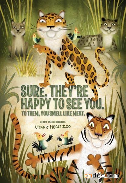 国外动物园平面广告欣赏