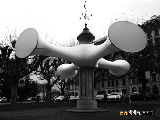 日内瓦广场灯管设计