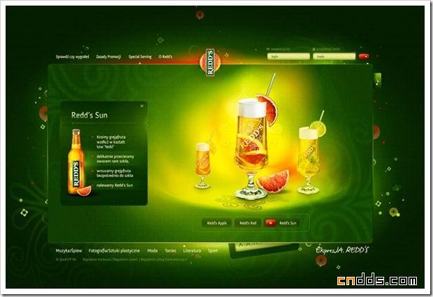 国外饮料和酒品牌平面及网页设计欣赏