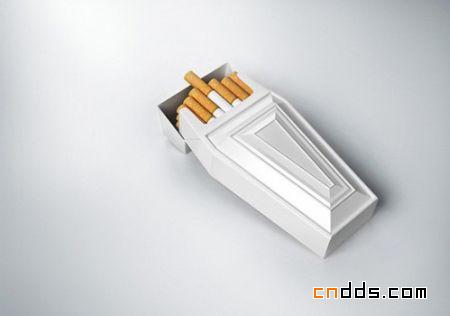 创意设计--棺材香烟盒