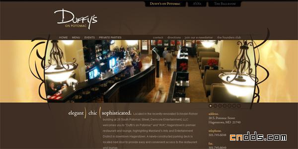 餐厅网站设计欣赏