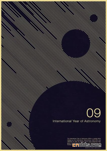 Simon Page设计的2009国际天文年海报