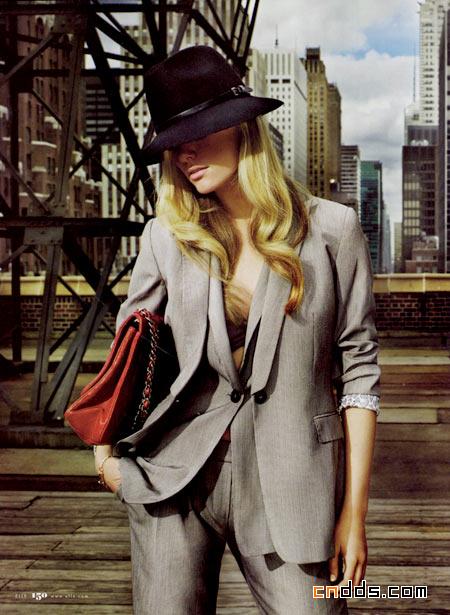 “女为西装狂”Elle美版2010年1月时尚大片