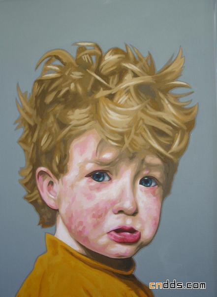 南非油画大师Marike Kleynscheldt儿童油画欣赏