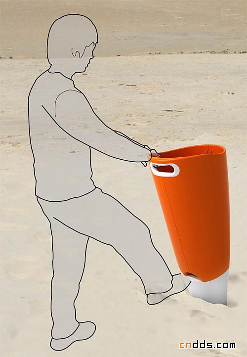 沙滩垃圾桶设计