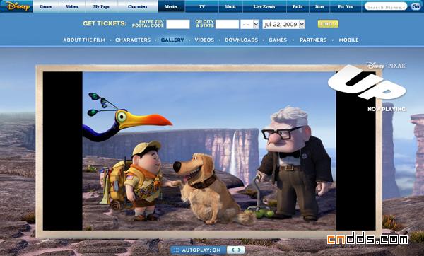 [酷站推荐] disney 《up》