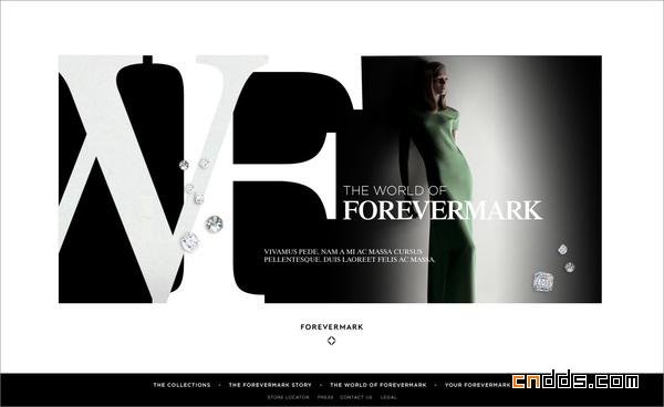 钻石品牌Forevermark网站欣赏