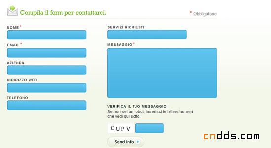 網(wǎng)頁(yè)表單的時(shí)尚設(shè)計(jì)