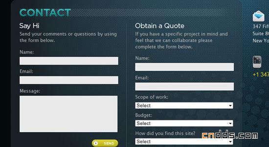 網(wǎng)頁(yè)表單的時(shí)尚設(shè)計(jì)