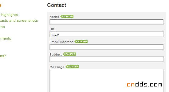 網(wǎng)頁表單的時尚設(shè)計