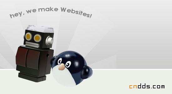机器人风格元素网站设计