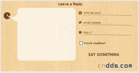 国外网页评论表单设计欣赏