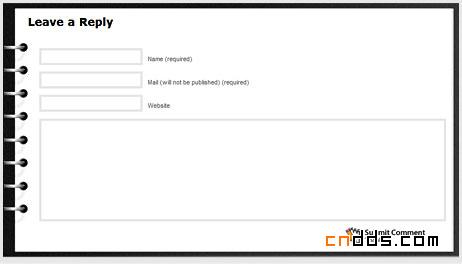 國外網(wǎng)頁評論表單設(shè)計欣賞