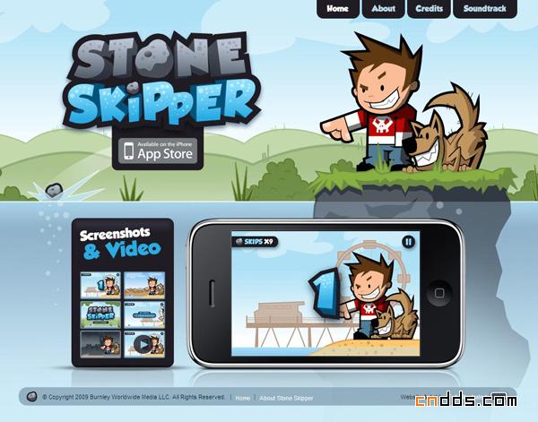 苹果iPhone应用游戏StoneSkipper