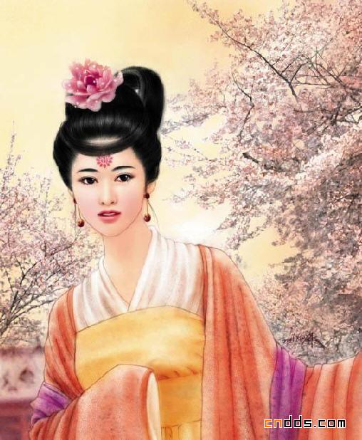 一組古典美女插畫欣賞