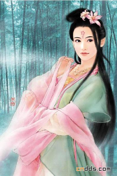 一組古典美女插畫欣賞