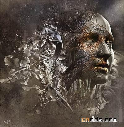 美國(guó)jrulier人物頭像插畫(huà)作品