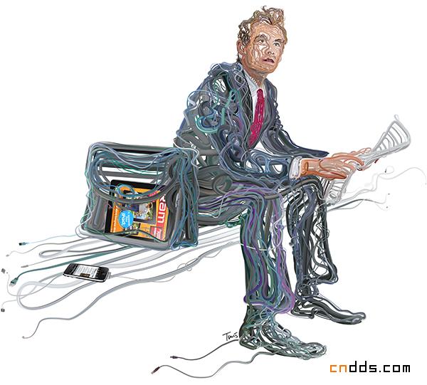 漂亮iPad雜志宣傳插圖