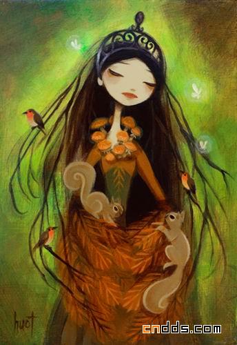 靈異插畫—哥倫比亞女插畫師