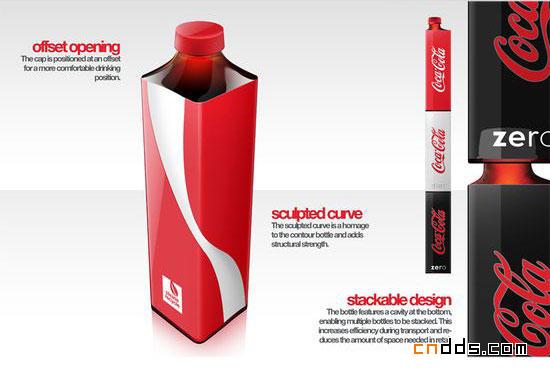方形可口可乐包装设计
