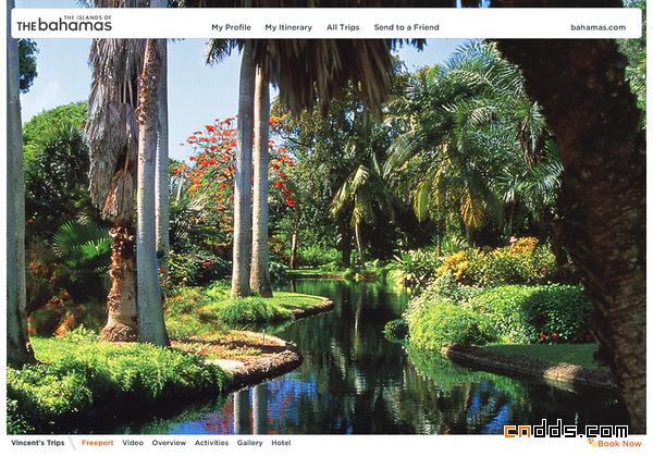 巴哈馬(Bahamas)旅游WEB界面設(shè)計(jì)