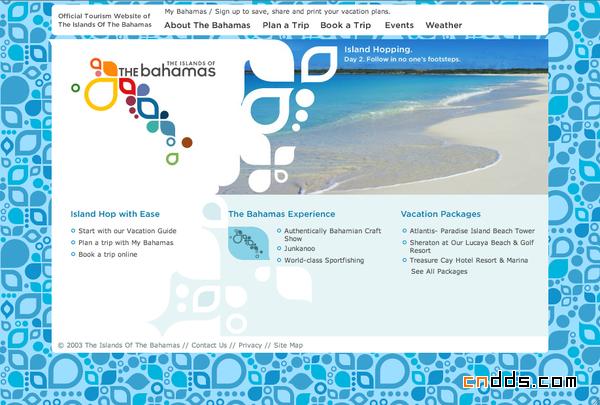 巴哈馬(Bahamas)旅游WEB界面設計