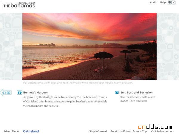 巴哈馬(Bahamas)旅游WEB界面設計