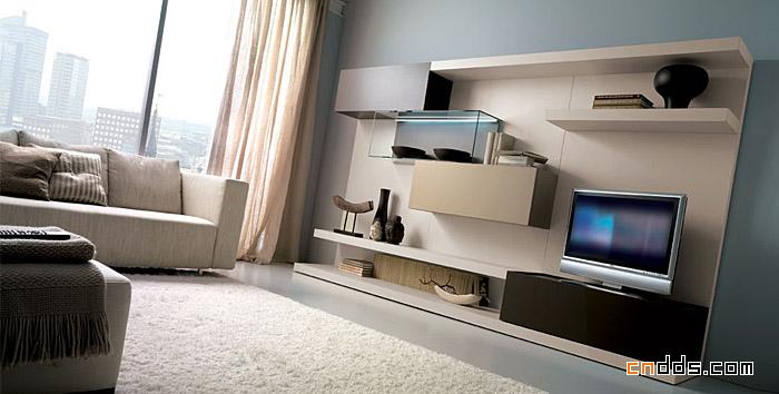 简洁完美的现代客厅家具设计