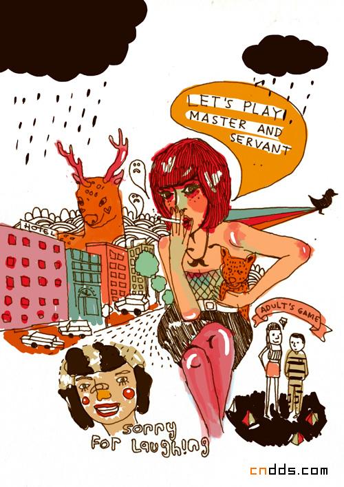 印尼插畫師彩繪作品欣賞