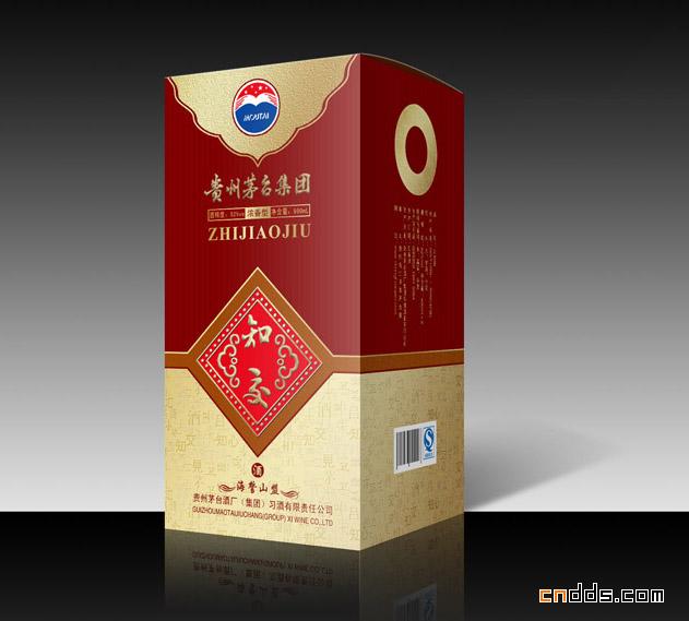 贵州茅台白酒包装、法国干红红酒包装盒设计