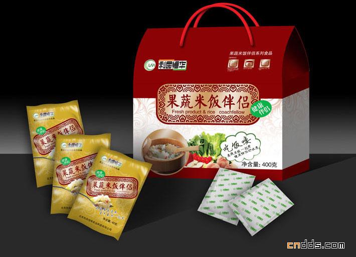 果蔬米饭杂粮包装盒设计