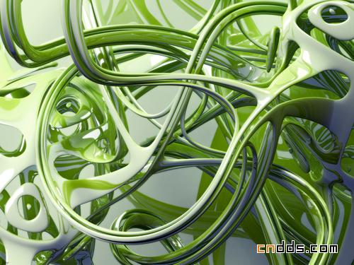 抽象炫彩3D插畫