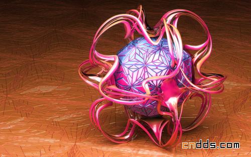 抽象炫彩3D插畫(huà)