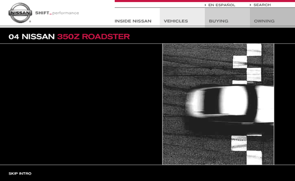 NISSAN多款汽車WEB設計欣賞