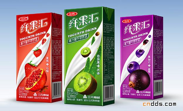 三元食品“纖果匯”包裝設計欣賞