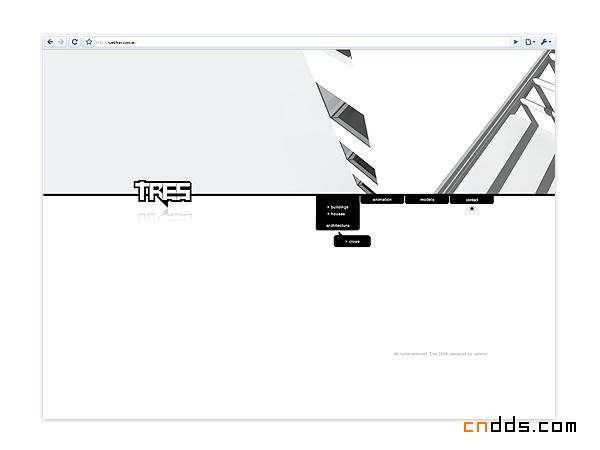 TRES个性网站设计欣赏