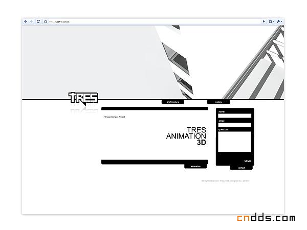 TRES个性网站设计欣赏