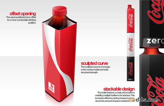 方瓶可口可乐设计