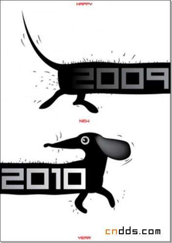 全球各地设计师的2010新年贺卡