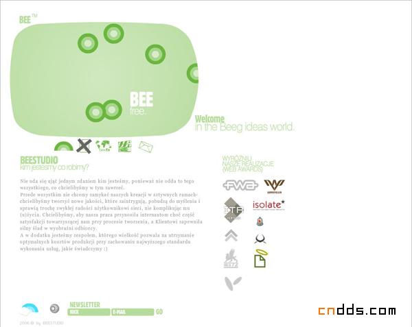 波蘭Beestudio簡(jiǎn)潔型互動(dòng)網(wǎng)頁(yè)設(shè)計(jì)欣賞