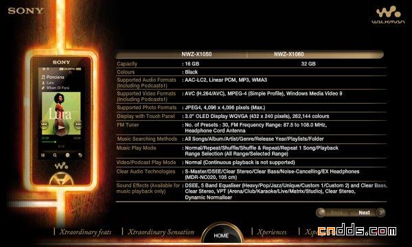 泰國酷站欣賞— walkman  Sony 系列 xseries 手機