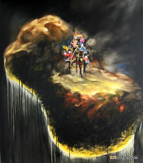 黃月京劇類油畫欣賞