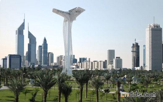 迪拜Za abeel公园观测塔