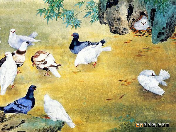 鄒傳安工筆花鳥畫