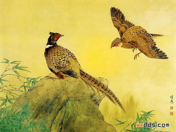 鄒傳安工筆花鳥畫