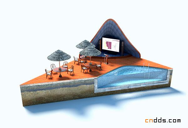 為旅游公司設(shè)計(jì)的3D插畫