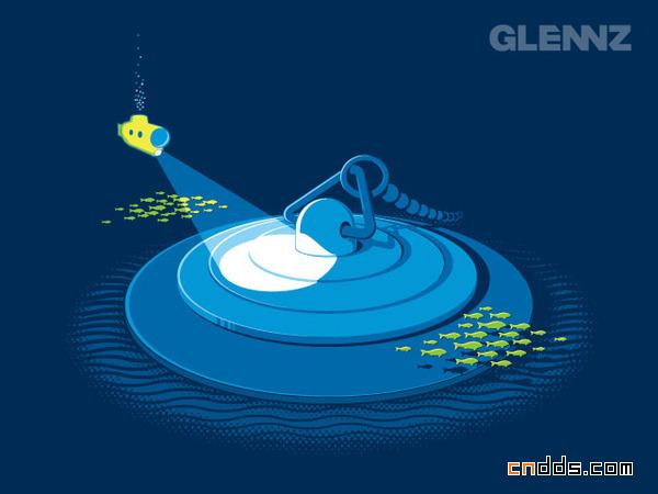 Glenn Jones个性T恤图案设计